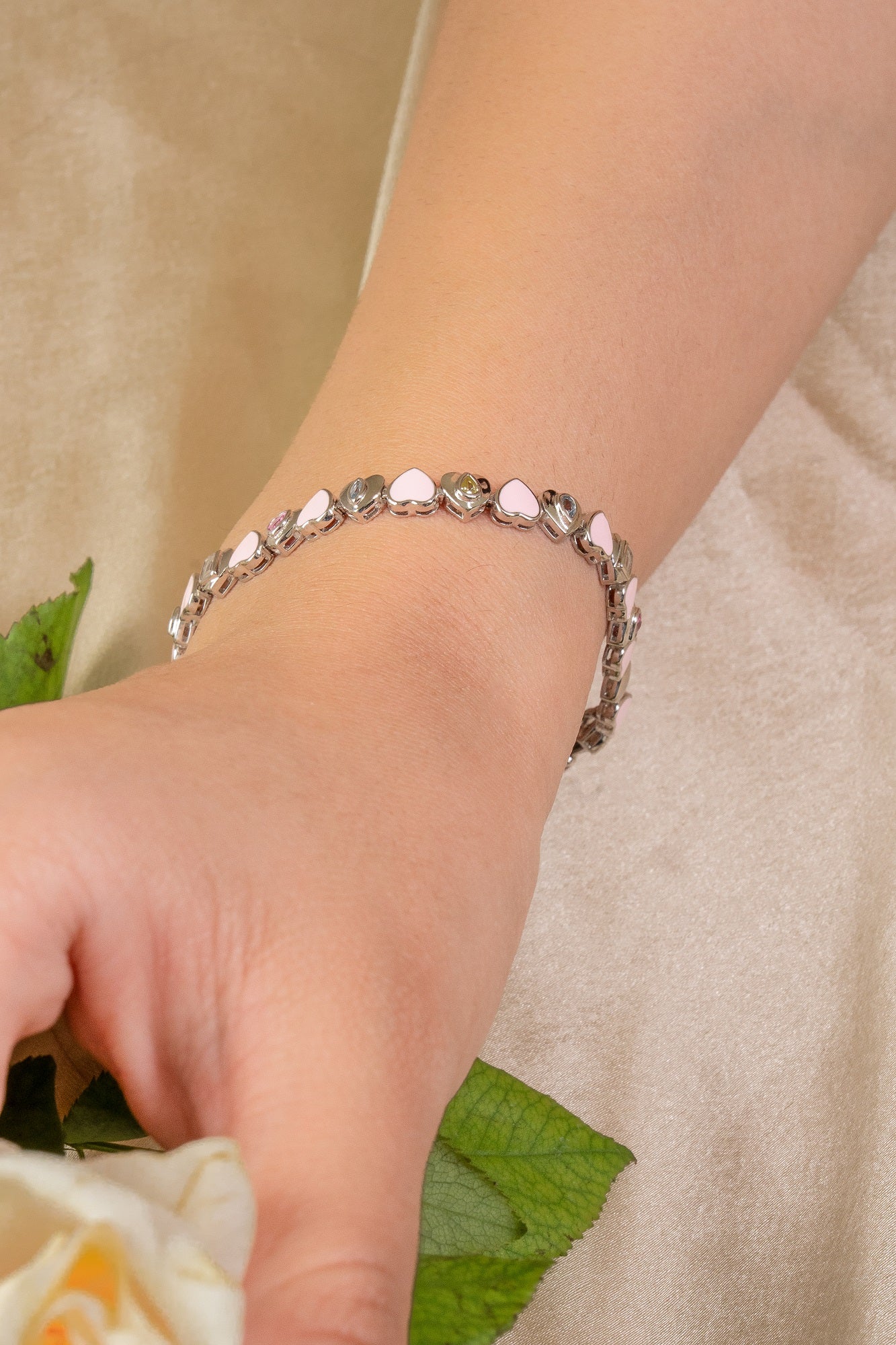 Rose Rhythm Pure Sterling Silver Bracelet